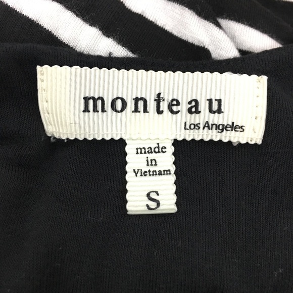 MONTEAU Maxi Dress Striped Fitted Minimalist Long Sleeveless Strappy Size Small - Picture 7 of 12